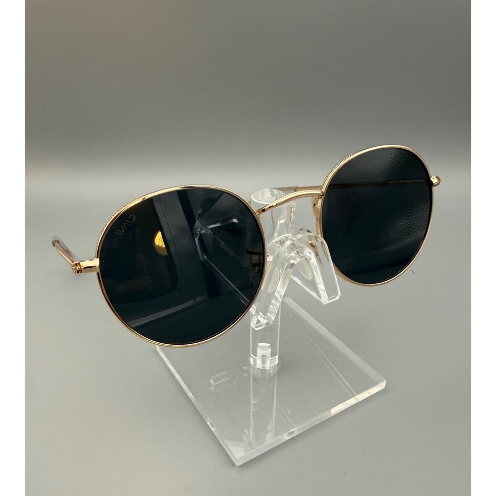 WMP Nevada Sunglasses Gold Round Metal Frame RET090 Boho Indie Festival Unisex